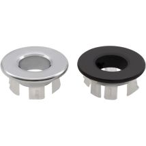 Lot De 2 Anneaux De Trop-plein Pour Évier Trou Rond Couvercle D'Évier Trou De Vidange Pièces De Rechange Couvercle Rond Pour Évier De Cuisine Trou 