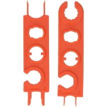 Jeffergarden Clé PV légère et Portable, 2 pièces, PPO PSA, Orange, pour connecteur photovoltaque, Diode