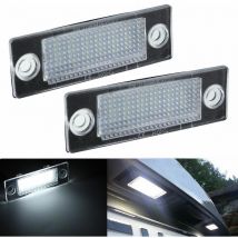 Éclairage de plaque d'immatriculation LED 2 pièces pour VW B5.5 B6 Caddy MK3 Golf Plus MK4 MK5