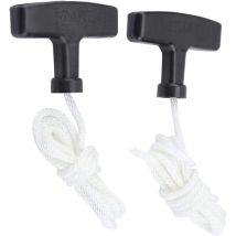 2 Pièces Corde De Début De Recul, Corde De Départ Et Poignée, Corde De Démarrage Pour Tondeuse À Gazon,pour Tondeuse À Gazon, Débroussailleuse, Pièces