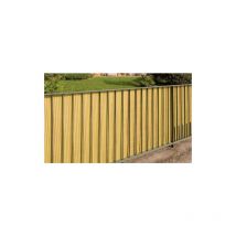 Bambou double arella en pvc tige elliptique 16 mm beige 300x100 cm pour terrasse de balcon de jardin exte'rieur