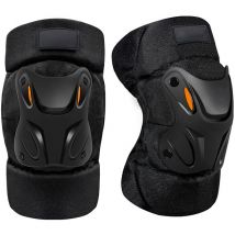 Superseller - 2pcs Genouillères Ajustable moto chaudes Protection contre les chutes avec bandes réfléchissantes, Genouillères Professionnelles pour