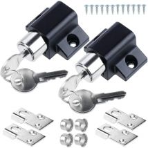 Gotrays - 2 pièces porte coulissante, serrure, fenêtre, serrures de porte, fenêtre, limiteur de porte, serrure de fenêtre, serrure de sécurité,