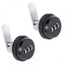 Yzmrbdqc - 2 Pièce Cam Cabinet Code Lock, Verrouillage Tiroir Mot de Passe, Serrure Armoire Mécanique