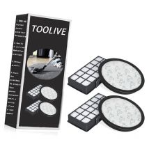 2 Piece HEPA Filter Set for Silence Force Cyclonic 4AAAA (Model RO76xx) RO7647EA RO7663EA RO7676EA RO7681EA RO7691EA RO7690EA Vacuum Cleaner