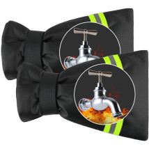 Alovez - 2 Pièce Housse pour Robinet Exterieur, Couvercle Antigel pour Robinet Protection, Housses De Robinet De Jardin Imperméable pour la