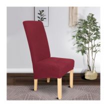 2-Piece XL Dining Chair Cover, Meal Bomb Removable Washable Dining Chair Cover (Burgundy)