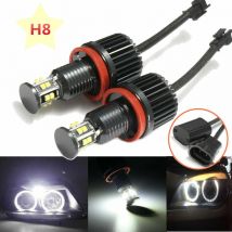 Tuserxln - 2 pièces 120 w H8 led Auto Phare De Voiture Ange Eye Ring Ampoule Pour bmw E82 E87 E88 E90 E91 E92 E93 E60 E61 E63 E64 E84 X1 E70 X5 E71