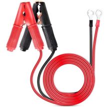 KZQ - 2 pièces 30A pince crocodile pince crocodile 12v 24v chargeur de batterie de voiture 1m cavalier