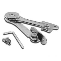 Basetbl - 2 Pièces Ascenseur réglable d'alliage de Zinc, charnière de support, pour porte de placard, boîtes de rangement en bois, cuisine, meuble,