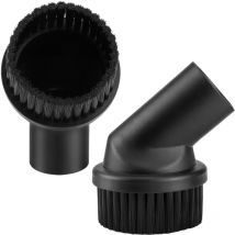2 Pièces Brosse à poussière - 35 mm, Premium Brosse d'aspirateur pour Aspirateur Meubles Accessoires Aspirateurs pour Aspirateur Universel Diamètre