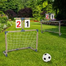 2 Pièces Buts de Foot Enfant Buts de Foot Jardin Buts de Football Pliable Cages de Foot Enfant