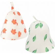 Linghhang - 2 Pièces Chapeau De Sauna En Feutre Bonnets De Douche Pour Chapeaux De Feutre Pour Hommes Bonnet De Douche Cheveux Bonnet De Sauna Pour