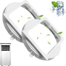 Coocheer - 2 Pièces Climatiseur Adaptateur de Tuyau de Fenêtre Interface,Embout Climatiseur Mobile Déchappement de Climatiseur,pour Climatiseur