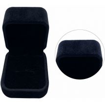 2 pièces de Boîte à bagues en flanelle (noir) Fei Yu