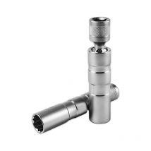 2 Pièces de Cle a Bougie, Douille Bougie 14mm / cle a Bougie 16mm, Outil de Démontage de Bougies, Douille à Bougie Pivotante à Paroi Mince 12 Pans