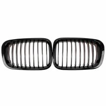 2 pièces de pare-chocs avant capot rein calandre course calandre remplacement pour bmw série 3 E46 4 portes 1998-2001 - Le noir Autres pièce de