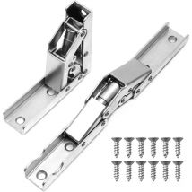 Pnuaticm - 2 pièces de support de charnière pliable à 90 degrés épaissi reliant la charnière d'armoire support caché cadre de table accessoires de