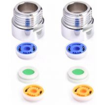 Fontainebleau - 2 Pièces Douche Réducteur, Limiteur de Debit d'Eau Douche, Douche Limiteur de Réducteur Réducteur de Débit Réglé pour Cuisine, Salle