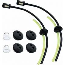 Roleader - 2 Pièces Durite Essence Debroussailleuse Joints de Tuyau de Carburant Universels Filtre à Essence Kit Tuyaux D'essence Tuyau