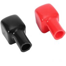 ZY - Jeffergarden 2 pièces en plastique voiture ple positif borne de batterie capuchons isolants Protection couvre noir et rouge