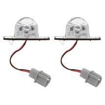 2 pièces feux de plaque d'immatriculation de voiture 12V led lampes d'immatriculation feu arrière de plaque pour Honda Odyssey Stream Fit/Jazz