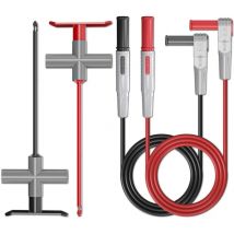 Laoa - 2 pièces fils de test multimètre fiche banane 4 mm male à male avec sondes de perforation outil de clip de test de perage de fil pour test