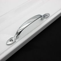 Groofoo - 2 Pieces Furniture Handle Door Pull Handle Cabinet Door Handle Sliding Door Handle with Screws Black Handles for Barn Door Cabinets Garden