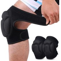 2 pièces Genouillères de Protection, Anti-collision Éponge Épaisse Genouillere pour Jardinage, Travaux, Jogging, vtt