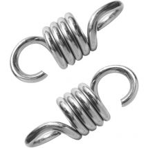 Missdong - 2 Pack Hanging Hooks, 700 Pound Weight Hammock Spring, Supported Chair Spring for Porch Chairs, Hanging Swings