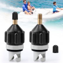 SNQ - 2 Pièces Kit d'adaptation pour kayak, valve d'adaptation Sup, convertisseur de pompe de gonflage pour canoës, stand-up paddleboards