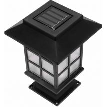 2 Pièces Lampadaires Extérieur Lumière Solaire Extérieure Lampes Solaires Pilier Solaire Lumières Solaire Alimenté Pilier Lumières Solaire Pelouse