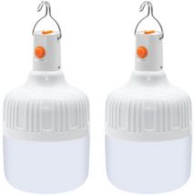 Beijiyi - 2 Pièces Lanterne Camping led, Lampe Camping usb Rechargeable Puissante 500 Lumens Lampe Exterieur, 3 Modes Luminosité, Portable Étanche