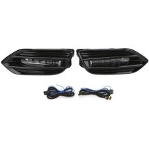 Sunxury - 2 pièces led feux de jour clignotant feu de brouillard blanc jaune bleu lumière de remplacement pour Honda Vezel hrv