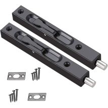 2 Pièces Loquet Caché De Porte, Verrou De Boulon Loquet De Porte En Acier Inoxydable 304, 15,2 Cm Loquet Caché De Porte Boulon De Sécurité En Acier 