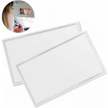 Yzmrbdqc - 2 Pièces Miroir de Maquillage de Voiture, Miroir de Courtoisie de Pare-Soleil, Miroir Pare-Soleil en Acier Inoxydable, pour Pare-Soleil de