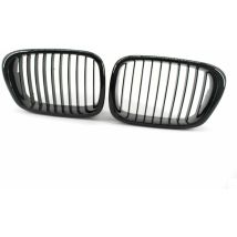 2 pieces noir brillant pare-chocs avant capot rein calandre course calandre remplacement pour BMW serie 5 E39 M5 1999-2003, modele: noir brillant 26