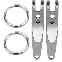 Clip de ceinture d'extérieur, 2 pièces, Clip de poche de Suspension en acier inoxydable, porte-clés avec porte-clés
