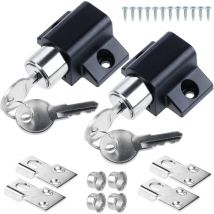 Basetbl - 2 pièces porte coulissante, serrure, fenêtre, serrures de porte, fenêtre, limiteur de porte, serrure de fenêtre, serrure de sécurité,