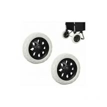 2 Pièces Remplacement de Roues de Caddie en Caoutchouc, Roues de Chariot en Plastique avec Mousse, Noir Hot Design Roue Chariot, pour Les Caddies,