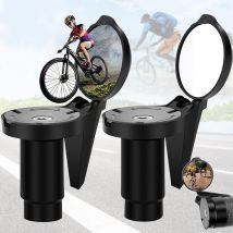Rnemitery - 2 Pièces Retroviseur Velo, Retroviseur Trotinette Electrique, Rétroviseur de Vélo Miroir Convexe 360° Réglable, Retro, Universelle Hd Aux