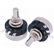 Qiedie - 2 pièces RV24YN20S B102 potentiomètre 1K ohm potentiomètre rotatif à Film de carbone potentiomètre à tour unique A03-6mm RV24 B102+A03