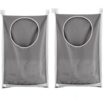 Beijiyi - 2 Pièces Sac à Linge, Panier à Linge Grande Contenance Sac de Rangement, Sac De Rangement Pour Sac De Placard à Linge Suspendu, pour Salle