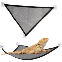 2 Pièces Serpent lézard Reptile Lizards Hamac lézard Reptiles avec Ventouse Portable Mesh Hamac lézard Lounger Corner Hamac Reptile Hamac pour