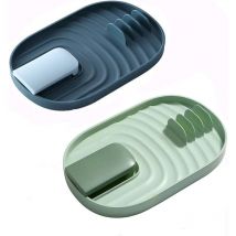 2 Pièces Support de Couvercle Pliable,Support de Repose Ustensiles de Cuisine,Pose Ustensiles Cuisine Étagère de Repos de Cuillère pour Ustensiles de