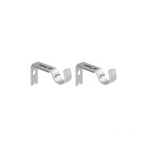 2 Pièces Support de Tringle à Rideaux, Support de Tringle à Rideau Réglable Support pour Tringle à Rideau en Métal pour Tringle à Rideau Fixation de