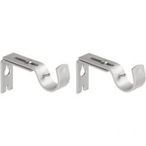 2 Pièces Support de Tringle à Rideaux, Support de Tringle à Rideau Réglable Support pour Tringle à Rideau en Métal pour Tringle à Rideau Fixation de
