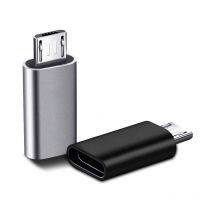 2 Pièces usb c Adaptateur, Micro usb vers usb c, Adaptateur usb c vers Micro usb Connecteur, Adaptateur Type c Fem Micro usb Male Connecteur pour pc,