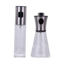 Fei Yu - 2 pièces Vaporisateur d'huile en acier inoxydable verre cuisine friteuse à air domestique vaporisateur d'huile pot d'huile comestible