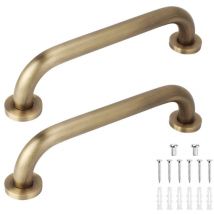Petites Ecrevisses - 2 Piezas Barra de Agarre Baño Vintage 45cm Asa Ducha Agarradero de Seguridad en Pared para Escalones Dormitorio Bañera